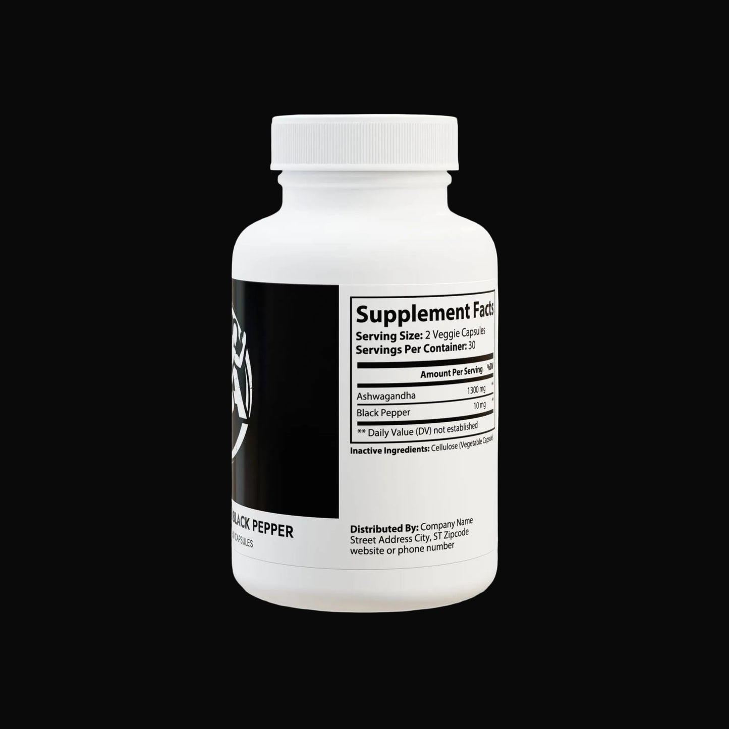 Source Athletes Ashwagandha and Black Pepper Supplement (60 capsules)
